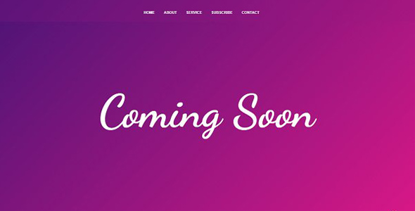 Cursive Coming Soon Page