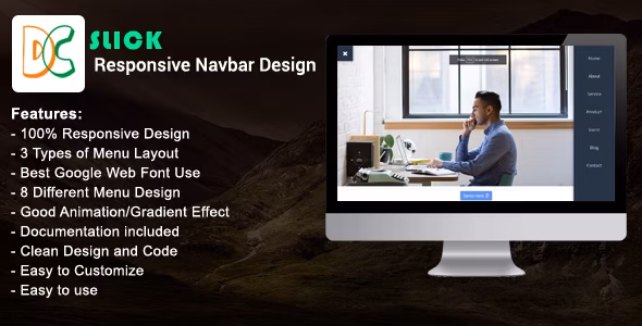 Slick Responsive Navbar Design