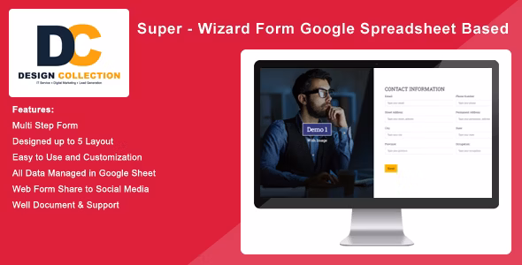 Super - Wizard Form Google Spreadsheets Based